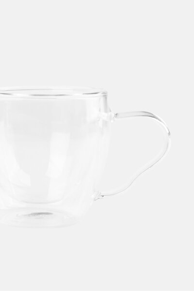 Fissman 2Pcs Double Wall Glass Set, Transparent