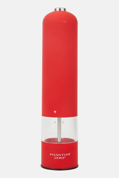 Phantom Chef Electric Salt And Pepper Mil, Red