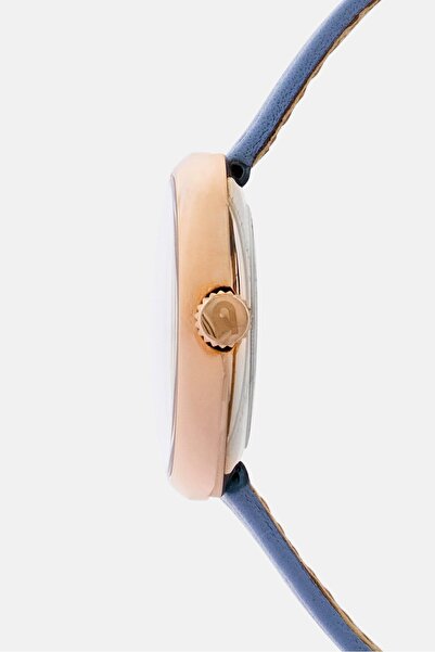 FURLA Women WW00005005L3 Leather Analog Watch 38 mm, Light Blue
