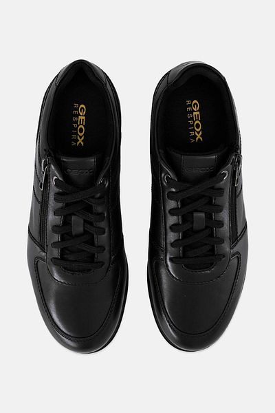 Geox Men U Renan B Lace Up Casual Shoes, Black