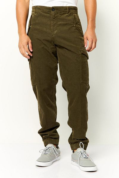 Tommy Hilfiger Men Cargo Fit Textured Cargo Pant, Green
