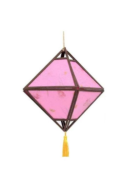 Raffine Rhombus Portable Lantern with Tassel Light Lamp