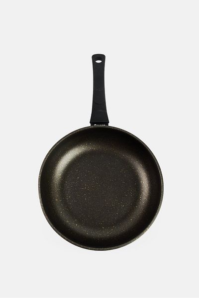 Fissman Non Stick Grace Deep Frying Pan, Black