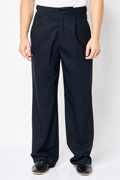 Gant Men Regular Fit Stripe Dress Pants, Navy
