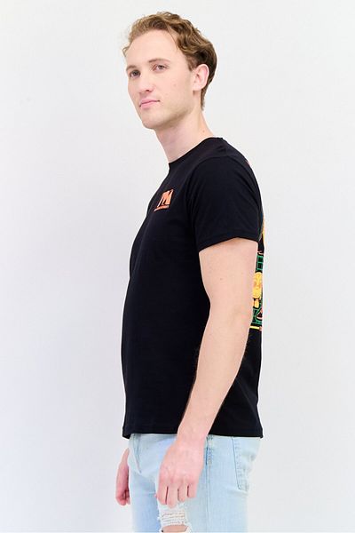 Funko X Loki Men Crew Neck Graphic Print Short Sleeve T-shirt, Black