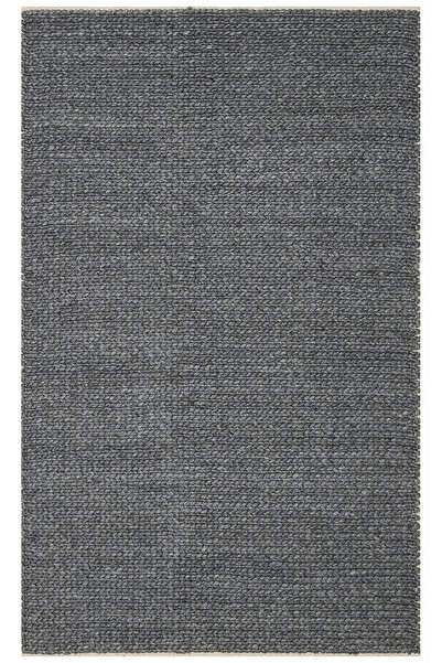 Vog Halı Emma El Dokuma Antrasit İskandinav Örgü Dokulu Yünlü Düz Havsız Mode...