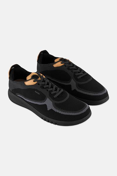 Geox Men Aerantis Lace Up Sneaker Shoes, Multicolor