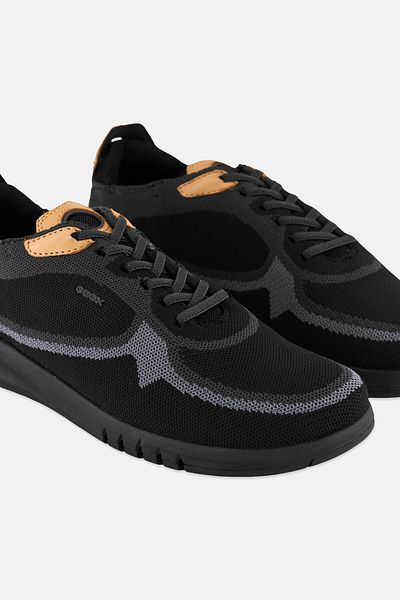 Geox Men Aerantis Lace Up Sneaker Shoes, Multicolor