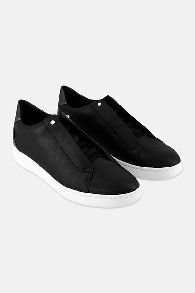 Geox Women D Jaysen Lace Up Casual Shoes, Black