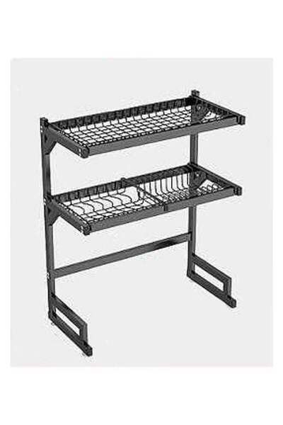 Raffine رف حوض من الفولاذ المقاوم للصدأ باللون الأسود 65x31.5x80.5 سم