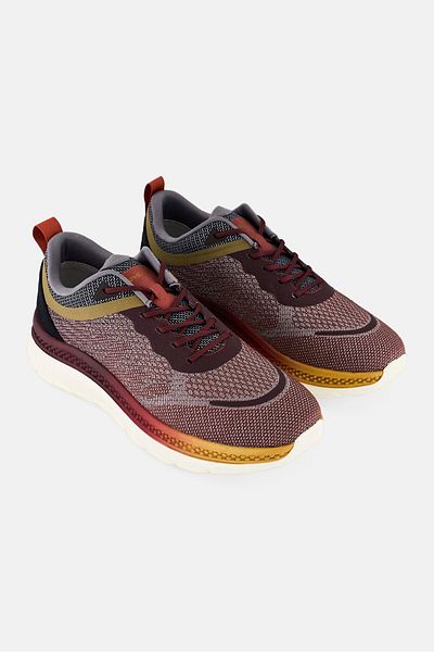 Geox Men Spherica Actif Lace Up Casual Shoes, Multicolor