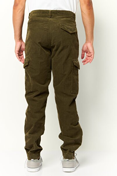 Tommy Hilfiger Men Cargo Fit Textured Cargo Pant, Green