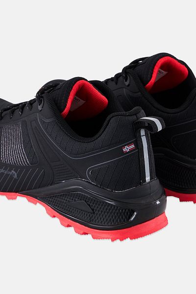 Nordland Men Textured Lace Up Hiking Shoes, Black