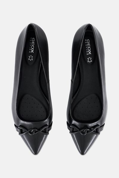 Geox Women Slip On Flats, Black