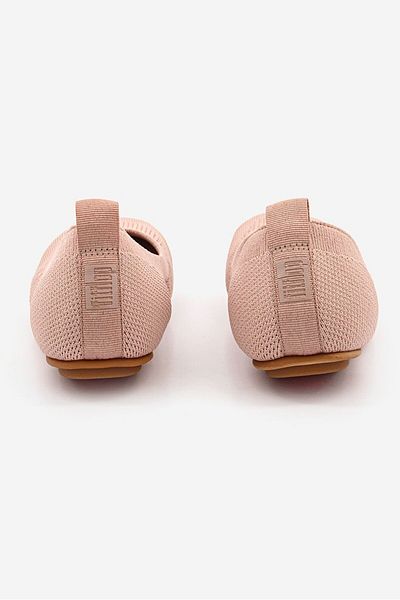 Fitflop Women Allegro Tonal Knit Ballerina Flats, Pale Pink