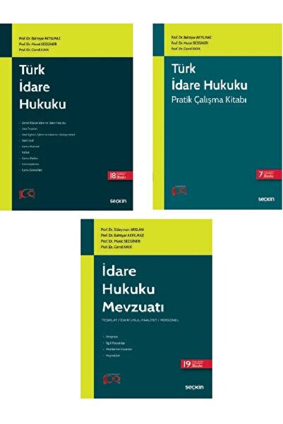 Seçkin Yayıncılık Türk İdare Hukukuİdare Hukuku MevzuatıTürk İdare Hukuku PratikBahtiyar Akyılmaz