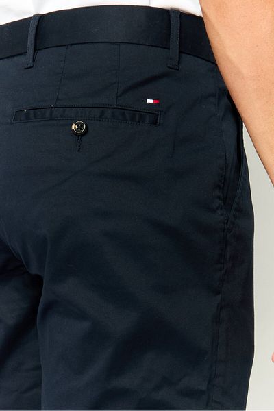 Tommy Hilfiger Men Regular Fit Solid Chino Pants, Navy