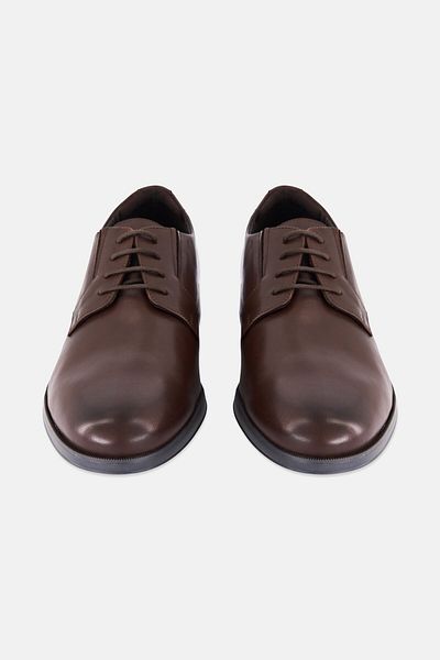Geox Men Hilstone Wide Lace Up Derby Shoes, Dark Brown