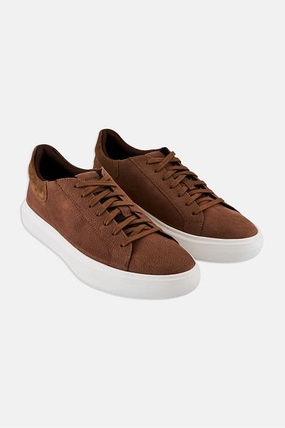 Geox Men Deiven Lace Up Sneakers, Brown