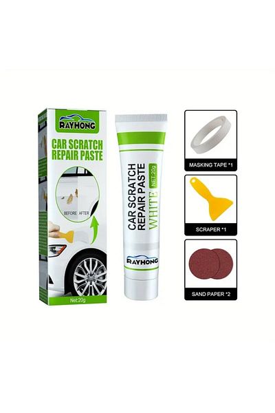 Star Master Kit De Reparare Zgarieturi Auto, Pasta Polish Din Fibra De Sticla Cu Uscare Rapida, 20 ML, Alba