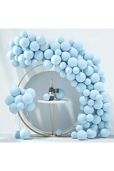 Baloane Vesele Arcada Baloane Albastru Macaron 84 Piese ARC31-4