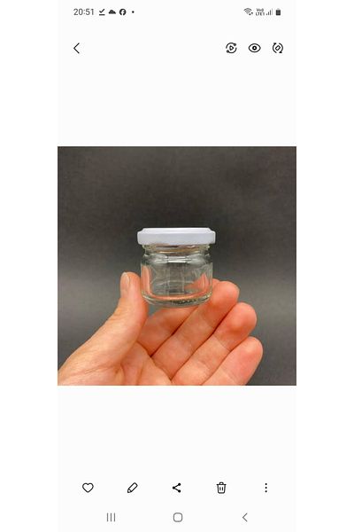 Paşabahçe 29 Cc Glass Jar with White Lid (60 Units)