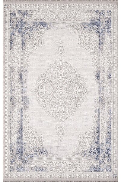 Artemis Halı Artemis Halı Dior 2517A Mavi Akrilik Saçaklı Karel Halı