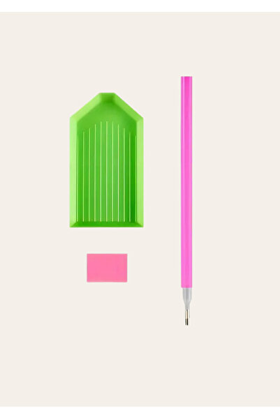 rasdesing Elmas 5D Elmas Boyama Fırçaları, Yapıştırıcı ve Plastik Tepsi içerir , Elmas Boyama Malzemeleri