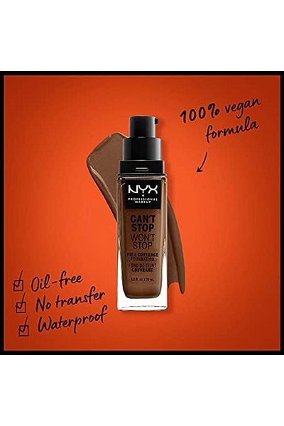 NYX Professional Makeup Can't Stop Won't Full Coverage Foundation - Cocoa 21