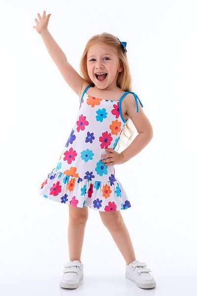 minitrends 3 Pieces 3-Piece Printed Lycra Girl's Dress