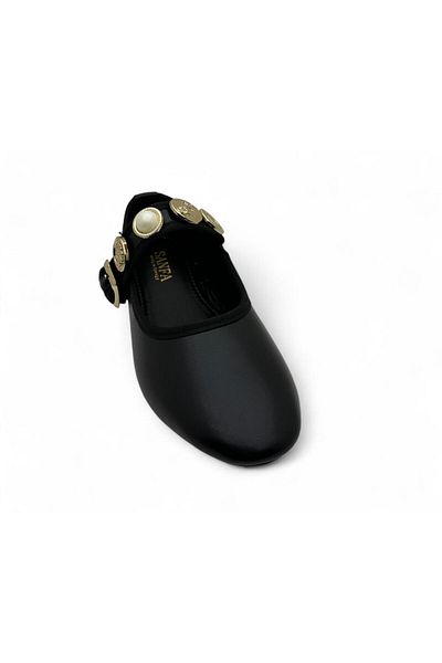 DOSA SHOES Women's Belted Ballerinas-Black