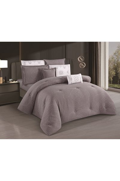 HOURS Horse 8-piece soft jacquard comforter set with a modern and distinctive design Corey-05