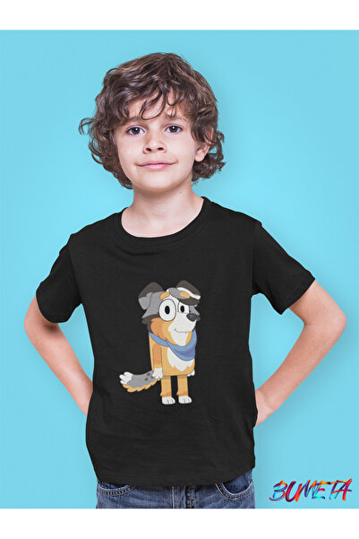 Bumeta تي شيرت Bluey Cute Dog Brothers Frisky للأطفال