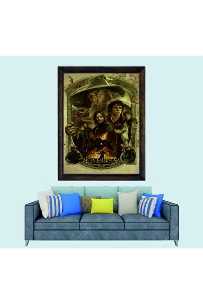 Lioncraft Yüzüklerin Efendisi Gandalf Çerçeveli Duvar Tablosu 30x45 cm