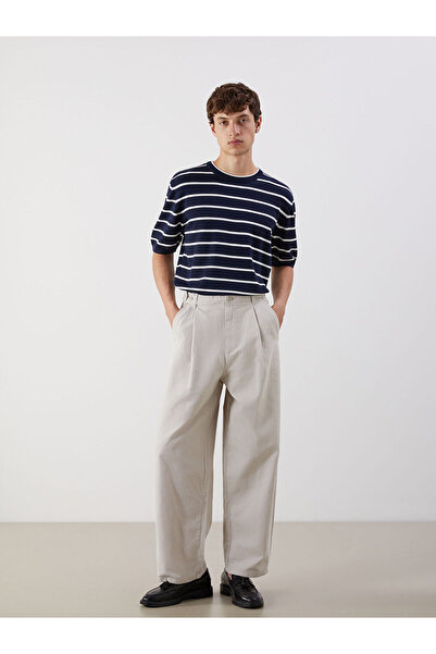 LC Waikiki بنطال XSIDE بيج ستاندرد مولدي جبردين للرجال بطيات