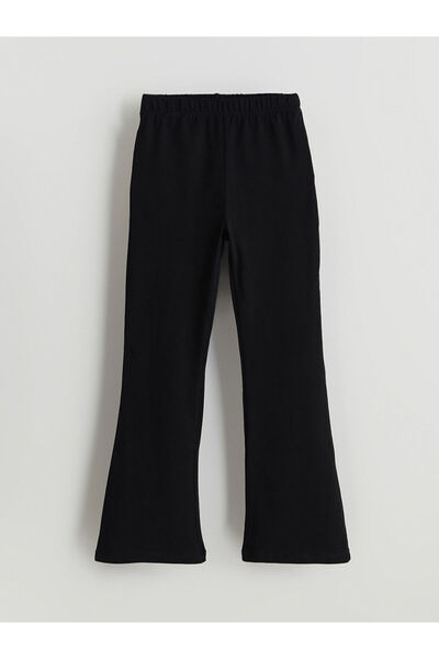 LC Waikiki Beli Lastikli Basic Kız Çocuk Uzun Tayt 2'li