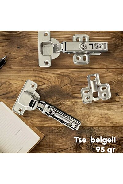 Yuma Braked Piston Slow Closing Hinge Cabinet Door Hinge - Flat Hinge (20 Pieces)