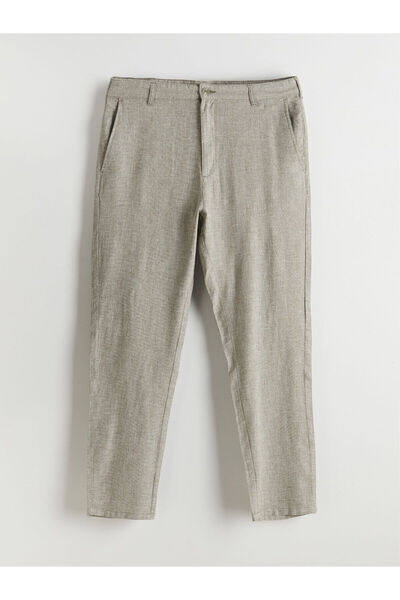 LC Waikiki New Season Standard Fit Linen Blend Men's Chino Trousers - S51104Z8