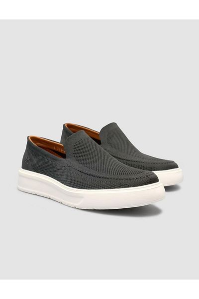 Cabani Knitwear Laceless Anthracite Men's Casual Shoes