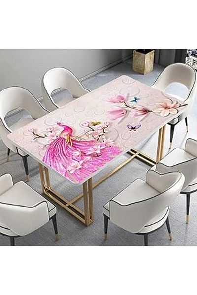 NETWORK ART Stickerart Table Covering Foil Furniture Table Covering Foils Pink Peacock