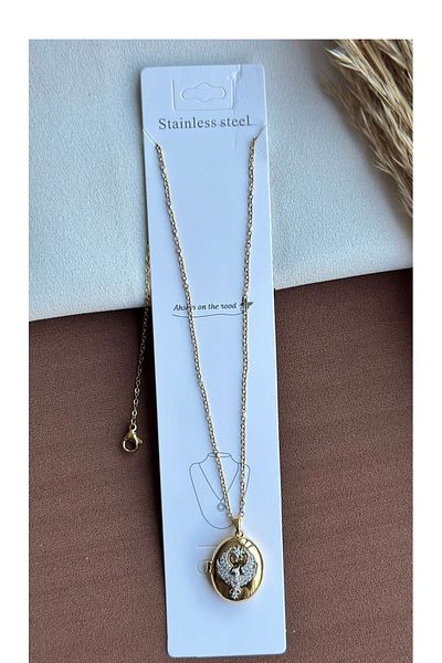 EMKSHOP Peacock Alya Necklace Steel