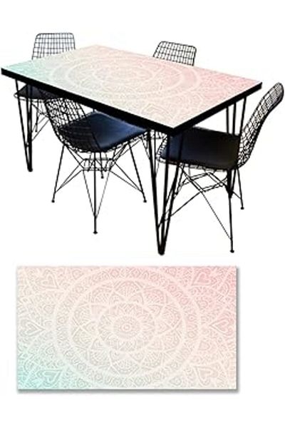 Mu Art Ahşap Table Covering Foil Furniture Table Covering Foils Mandala