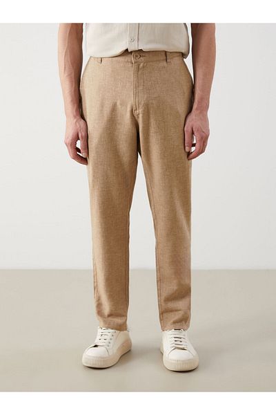 LC Waikiki Ανδρικό παντελόνι Chino με ανταλλακτικό λινό Standard Fit
