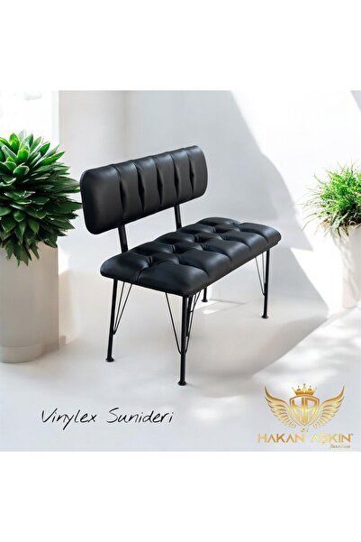 BY HAKAN AŞKIN Metal Ayaklı Metal Alt Kasalı Vinylex Suni deri New 2025 Sırtl...