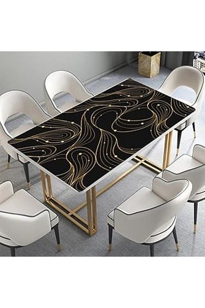 NETWORK ART Stickerart Table Covering Foil Furniture Table Covering Foils Black Lines