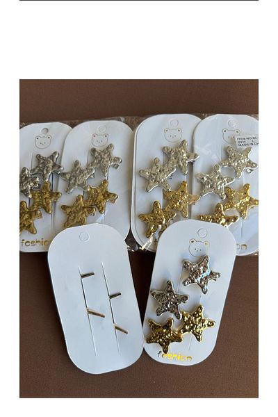 EMKSHOP Star Figure Clip Gold Silver Buckle