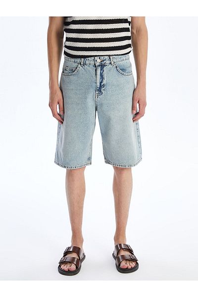 LC Waikiki Pantaloni scurți de jeans pentru bărbați, cu ajustare standard