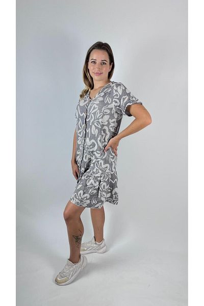 bomull textıle Jacquard Short Sleeve Muslin Dress