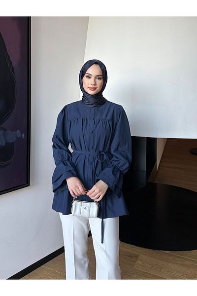 SSDESİNG Poplin Shirt Navy Blue