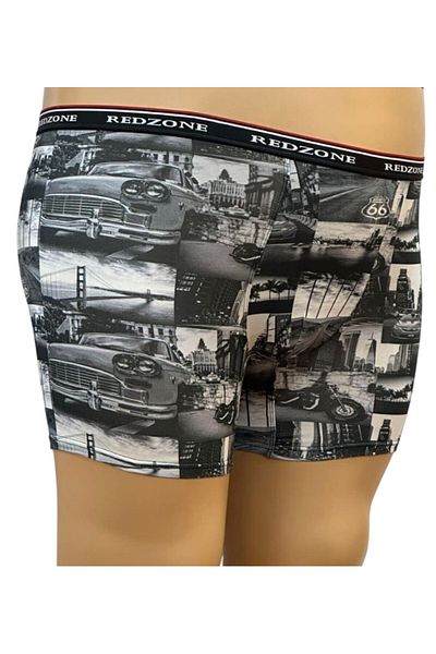 marufshop Ψηφιακό εμπριμέ με μοτίβο Nostalgia Μπόξερ Lycra Plus Size